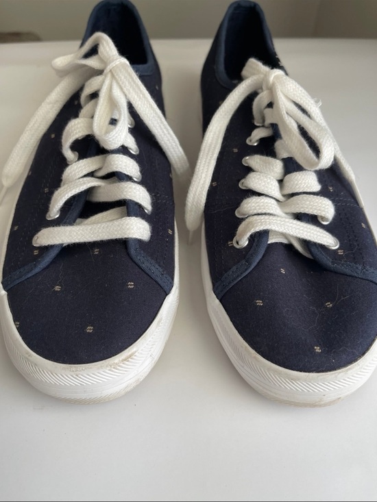 Keds Shoes - Keds Navy Canvas Sneakers with White Laces